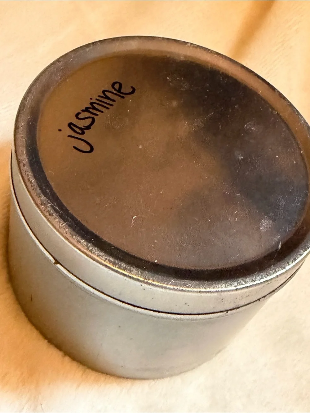 Yellow Jasmine Crystal Soy Candle Homemade